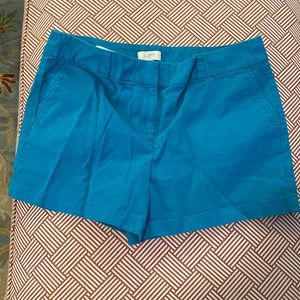 LOFT outlet 4 inch shorts size 12 teal color
